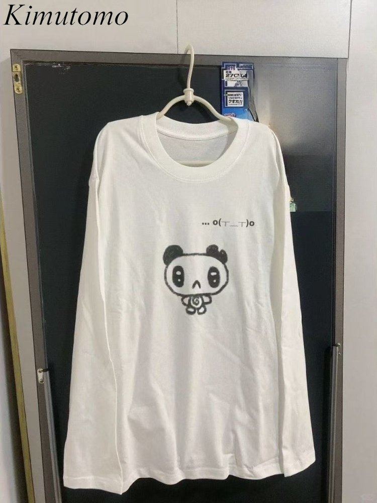 Wallpaper - Kimutomo T Shirt Wanita Gambar Kartun