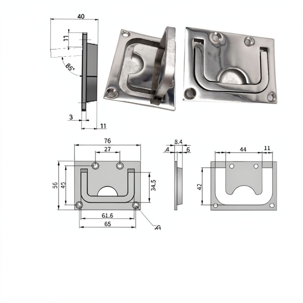 Gagang Cincin Tersembunyi, Baj - Door Handle ulasan dan harga
